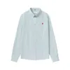 패션 남자 셔츠 디자이너 셔츠 남성 여성 편지 자수 그래픽 그래픽 단순한 긴 슬리브 셔츠 캐주얼 한 느슨한 단색 기질 버튼 가디건 코트
