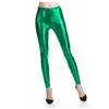 Women's Pants Stretchy Faux Leather Leggings Pencil Pant Fitness Fashion Gold Silver Jeggings Candy Color Trousers
