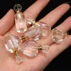 Pendant Necklaces 2024 Style Natural Stone Perfume Bottle Irregular White Quartz For Jewelry Making DIY Necklace Accessory