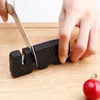 Autres accessoires de couteaux Aiguiseur portable Whetstone Céramique et tungstène Acier Ciseaux Affûter Pierre Cuisine