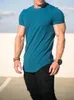 T-shirts pour hommes T-shirt de remise en forme musculaire été Athleisure entraînement à manches courtes haute qualité coton hommes gymnastique Sport chemise hauts