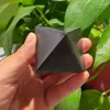 Decorative Figurines Genuine Natural Shungite Pyramid Tower Energy Raw Gemstone Point Stone Healing Chakra Balancing Radiation