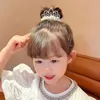 Akcesoria do włosów moda Pearl Crown Opaski księżniczki Elastyczne gumowe dziecięce dziecięce bułka