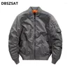 Herrjackor 2024 BOMBER JACKA Män MA-1 Flight Pilot Air Force Man MA1 Army Green Military Motorcykelrockar 6xl TA053