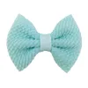 Hair Accessories New 2.5 Baby Bows Nylon Headband Kids Girls Knotbow Elastic Headbands Child Waffle Bow With Clips Hairpins Headwear D Dhbvg