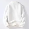 メンズセーター2024pull homme冬最高品質カシミアvネックメンズニットプルオーバーメンソフトウォームファッションソリッドカラーチン