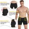 Hommes Shaper rembourré Boxer slips rehausseur de hanche sous-vêtements amincissants faux fesses Shapewear bout à bout Shorts Booty rembourrage culotte 240127