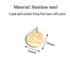 Charms Wholesale 5pcs/lot Gold Color You Are My Sunshine Stainless Steel Pendants For DIY Jewelry Making Accessories