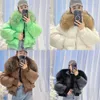 Womens Version Winter Light LuxuryBig Collar Loose Longsleved Bread Korean Down Jack Winter Coat Windproof Thermal Jacket 10A0SC