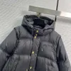 Designer Veste Femmes Parkas Mode Canard Blanc Court Géométrique Icône Manches Détachables Deux Porter À Capuche Femmes Manteau Chaud Casual Lâche Femme Vers Le Bas