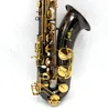 Wschodnia muzyka B Flat Pro Użyj błyszczącego czarnego niklu platowany złoty klucz tenorowy saksofon tenorowy