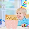 Ta ut containrar 12 st PRIES FRIES Party Popcorn Box Simple Decorations Boxes for Serving Paper Cup