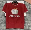 MM2066 luxury sweaters womens short sleeve apple sequins jumper designer sweater women pullover