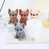 Ремесленные инструменты 3D милая собака силиконовая форма для свечей DIY пудель животное ароматерапевтический пластырь смола мыло изготовление шоколада инструмент для выпечки домашний декор