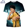 Męskie koszule mamba najlepsza 3d print kung fu gwiazda Bruce lee koszulka mężczyzn tshirt kobiet film streetwear film Martial Arts Aktor Summer Short