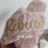 Feestdecoratie Gepersonaliseerde Bruiloft Slippers Voeg een tekst toe Bruidsmeisje Geschenken Bruidsvrijgezellenfeest Kerstmis