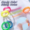 Roll/Set Waterproof Transparent Sticky Uwagi Candy Kolor Index Tabs TAKSEK MAKER ZAPITAZY SZKOŁY SZKOŁY DOSTAWA