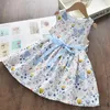 Meisjesjurken Melario Boog Meisje Prinses Jurk Nieuwe Zomer Kid Meisjes Jurk Bloemen Zoete Kinderen Party Suits Vlinder kostuum Kinderkleding