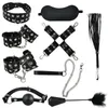 BDSM Set Toy Sex Handbojor för par vuxen kit bdsm 9 st/set ögonbindelse strapon säng bondage sexuella handbojor sexiga tillbehör 18 240130