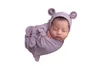 Decken Born Pography Requisiten Eingewickelte Tasche Baby Vollmond Po Hintergrund Kostüm Hut Studiodecke