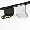 Spårlampor COB 12W LED-spårljus Modernt tak Spot Rail Spotlights Track Lamp för Home Shop Lightings AC220-240V YQ240124