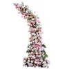 Decoratieve bloemen Roze Oxhorn Rek Bloemkunst Bruiloft Welkom Arrangement Decoratie Boog Achtergrond Frame Activiteit Fase Ra