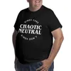 Mannen Polo Chaotische Neutrale Uitlijning Kinda Care Niet Grappige Citaten T-shirt Grote Hoogte Tees Heren Lange T-shirts