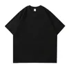 Men's T Shirts 2024 Brand Men Oversize 220 Gsm Heavy Pure Cotton High Street Mens T-shirt Casual Drop-Shoulder Man Hip Hop