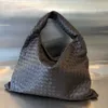 Designer Bag Tote Large Hop Shoulder Bags Intrecciato Woven Calfskin Leather Internal Zippered Pocket Flap Closure Secured fpr Women with box