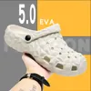 Sandálias masculinas chinelos verão ao ar livre afiado sapatos de jardim homens durian praia casual slide mules sandal40-45