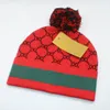 Designer beanie muts herenpet trendy warme muts winter nieuwe gebreide wollen muts luxe gebreide muts W-8