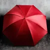 Paraplyer kvinnor högkvalitativ vintage paraply lyxig UV stor vikning 3-stegs långt handtag Paraguas Sol Rain Gear