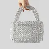 Shoulder Bags Evening Tassel For Women Luxury Designer andbags and Purses 2023 New In Fasion Beaded Silver Clu Party BagH2422