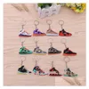 Mode Stereo 3D Basketbal Sile Sneaker Sleutelhanger Houders Gift Designer Schoenen Sleutelhanger Handtas Auto Hangers Speelgoed Drop Delivery Dhyx0