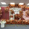 Dekoratif Çiçekler Çin Fabrika Tedarik Düğün Yol Kılavuzu Metal Zemin Arch Stand Set