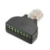 Anschlüsse, Stecker Steckdosen Großhandel Cat6 RJ45 8P8C Netzwerk Modar Stecker auf 8 Pin Schraubklemmen Adapter Drop Delivery Office SCH DHRBR