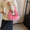 Shoulder Bags This years popular and niche plush bags for women in 2023 new fashionable and versatile crossbody bags hand-held plush bagsH2422