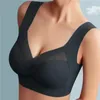 Reggiseni da donna Reggiseno senza cuciture Top sexy di grandi dimensioni Comodo senza anello in acciaio Intimo Yoga Fitness Canotta da notte Sport femminili