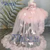 Robes de fille robe de bébé rose avec train papillon détachable petite fête d'anniversaire mariage occasion spéciale fleur