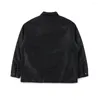 Men's Jackets P Design Autumn Comfort Jacket Mark Dark Texture Tops Man And Women's Black