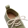 Chaussures en cuir véritable pour bébés garçons et filles, chaussures plates en daim pour premiers pas, Muscle de vache, 240126