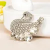 Brooches Swan Brooch Crystal And Clear Rhinestones Pins For Women Or Girls Fancy Delicate