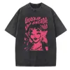 Melanie Martinez Portals Tour Print Camisas Vintage Lavadas Camisetas Oversized Y2K 90S 240129