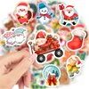 Cadeau cadeau autocollants de Noël dessin animé mignon bricolage scrapbooking décoration décalcomanies pour enfants PVC imperméable drôle jouets année