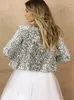 Women's Jackets Summer And Autumn Beauty Dress Jacket Fashion Standing Collar Color Paired Sequins Short Casual Versatile Small Coat