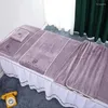 Towel 5pcs Superfine Fiber Soft Bathrobe Beauty Salon Bed Sheet Comfortable Turban Chest Sofa Massage SPA Bath Dress