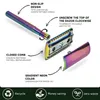 Double Edge Safety Razor Reusable Shaving Razor With 5 Shaving Blades Eco Friendly Metal Razor With Exquisite Handle Rainbow240129