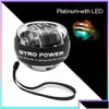 Power Poignets Led Powerball Gyroscopique Poignet Balle Gyroscope à Démarrage Automatique Pour Le Renforcement Musculaire Du Bras Et De La Main 231007 Dro Dh81R