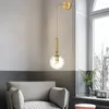 Lampada da parete Nordic Creative Luxury LED Vetro Soggiorno Metallo Moderno E Minimalista Comodino Luce Camera da letto Apparecchio di illuminazione Decor