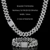 Groothandel 14mm Iced Out Mode Hip Hop Mannen Sieraden Cubaanse Link Vvs Moissanite Diamond Miami Cubaanse Link Chain 925 zilveren Ketting